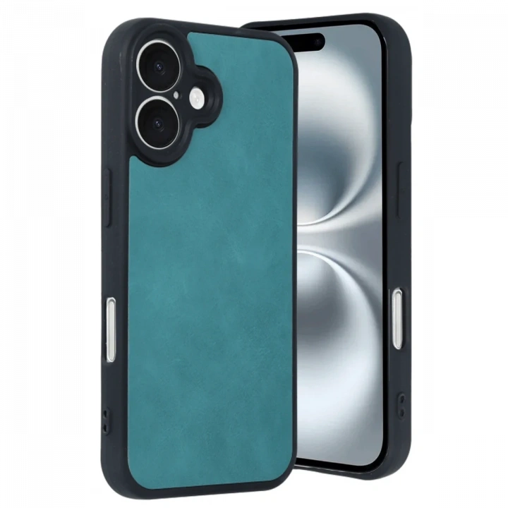 BFS  iPhone 16 Kılıf Aras Deri Kapak - Açık Yeşil