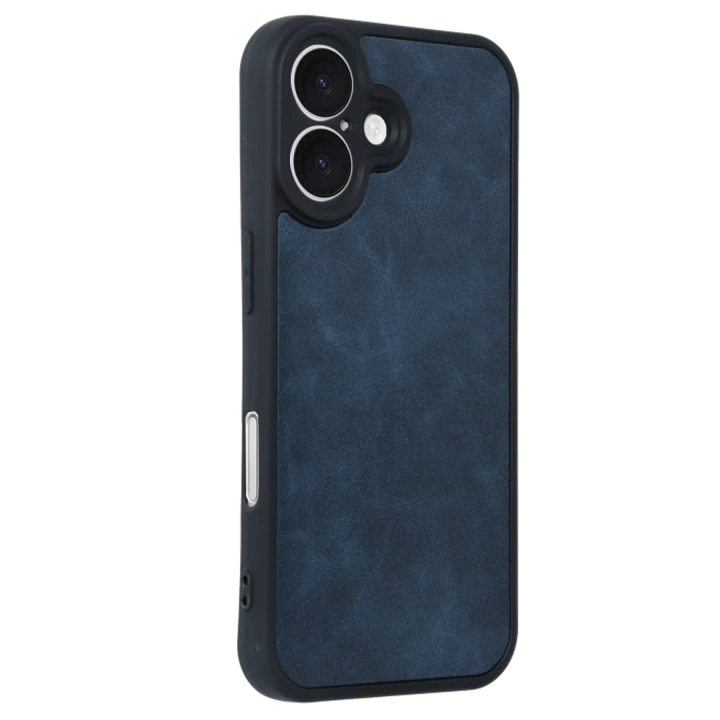 BFS  iPhone 16 Kılıf Aras Deri Kapak - Lacivert