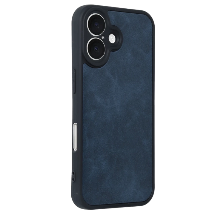 BFS  iPhone 16 Kılıf Aras Deri Kapak - Lacivert