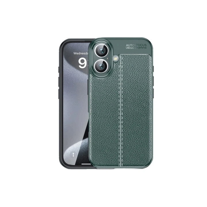 BFS  iPhone 16 Kılıf Auto Focus Kapak - Koyu Yeşil