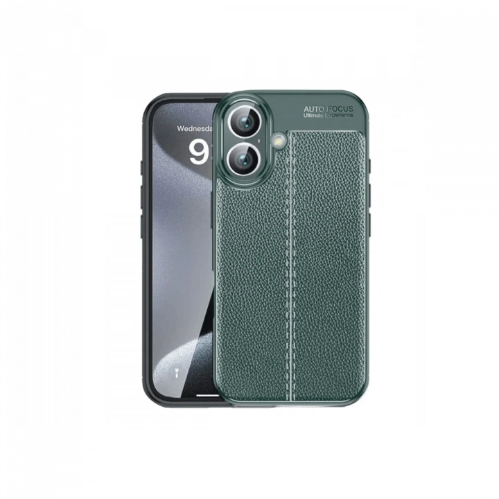 BFS  iPhone 16 Kılıf Auto Focus Kapak - Koyu Yeşil