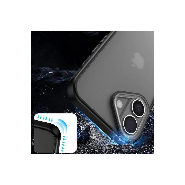 BFS  iPhone 16 Kılıf Elegant Kapak - Siyah