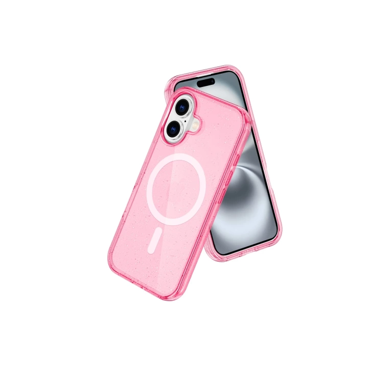 BFS  iPhone 16 Kılıf Glow Magsafe Kapak - Pembe