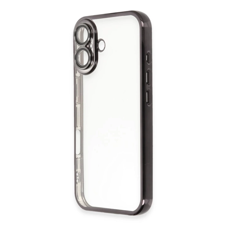 BFS  iPhone 16 Kılıf Razer Lensli Silikon - Siyah