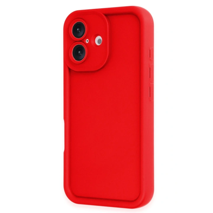 BFS  iPhone 16 Kılıf Viera Silikon - Kırmızı