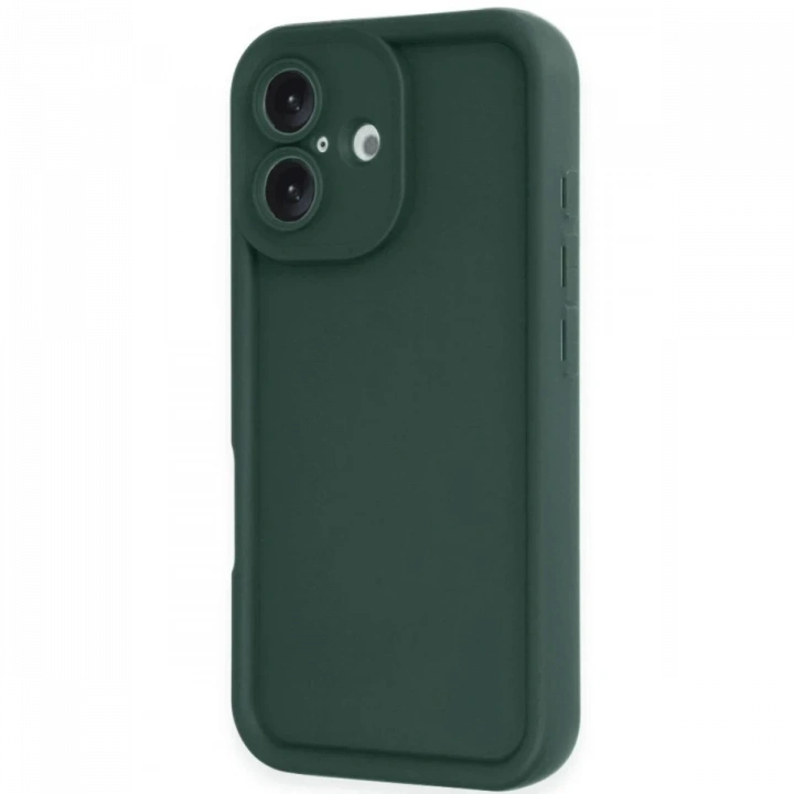 BFS  iPhone 16 Kılıf Viera Silikon - Koyu Yeşil