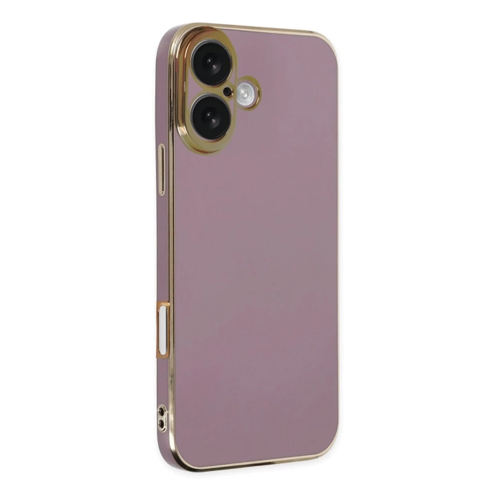 BFS  iPhone 16 Kılıf Volet Silikon - Mor