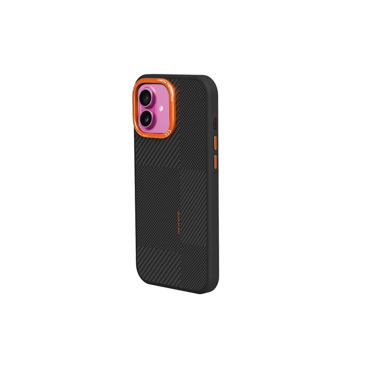 BFS  iPhone 16 Orange Karbon Magsafe Kapak - Turuncu