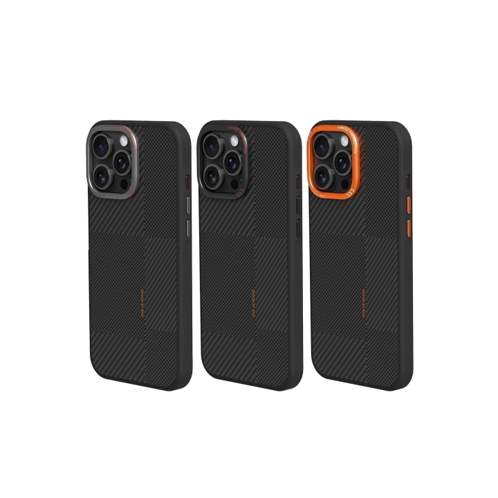 BFS  iPhone 16 Orange Karbon Magsafe Kapak - Turuncu