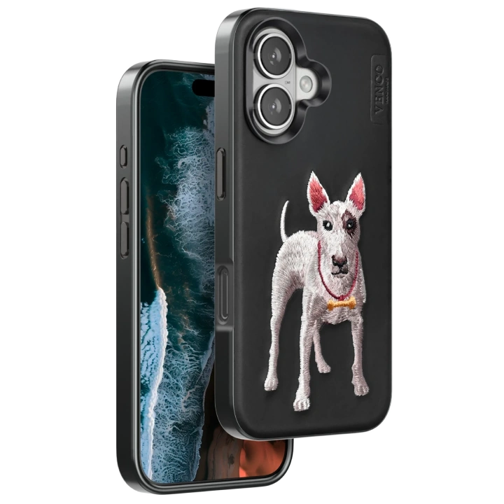 BFS  iPhone 16 Perma Desenli Kapak - Siyah