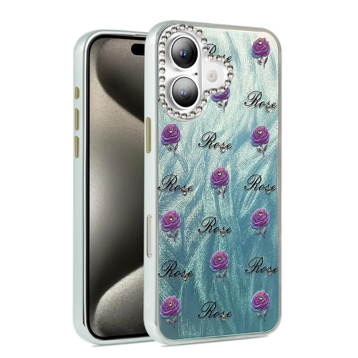 BFS iPhone 16 Plus Kılıf Blade Aynalı Desenli Kapak - Desen 9
