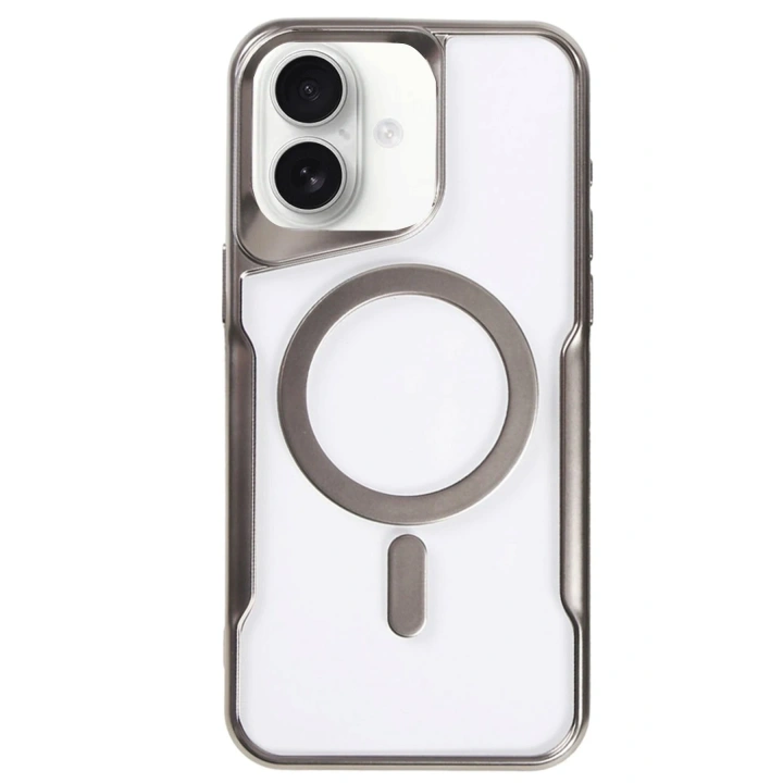 BFS  iPhone 16 Plus Kılıf Boyi Magsafe Silikon Kapak - Titan Gri