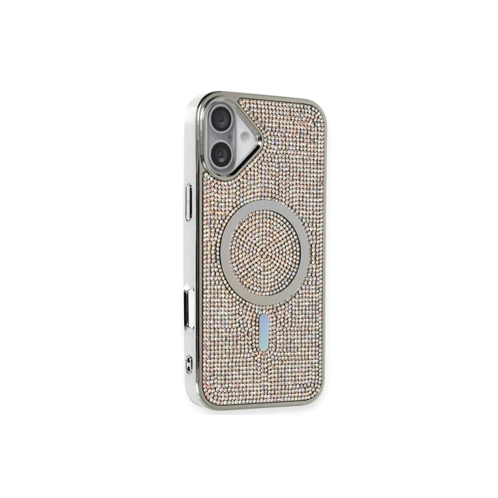 BFS  iPhone 16 Plus Kılıf Diamond Magsafe Kapak - Rainbow