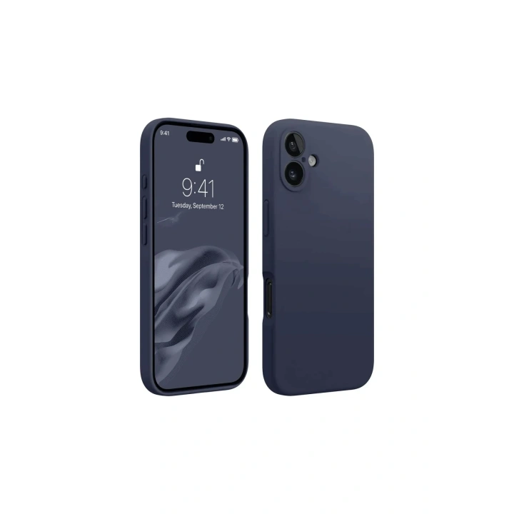 BFS  iPhone 16 Plus Kılıf First Silikon - Lacivert