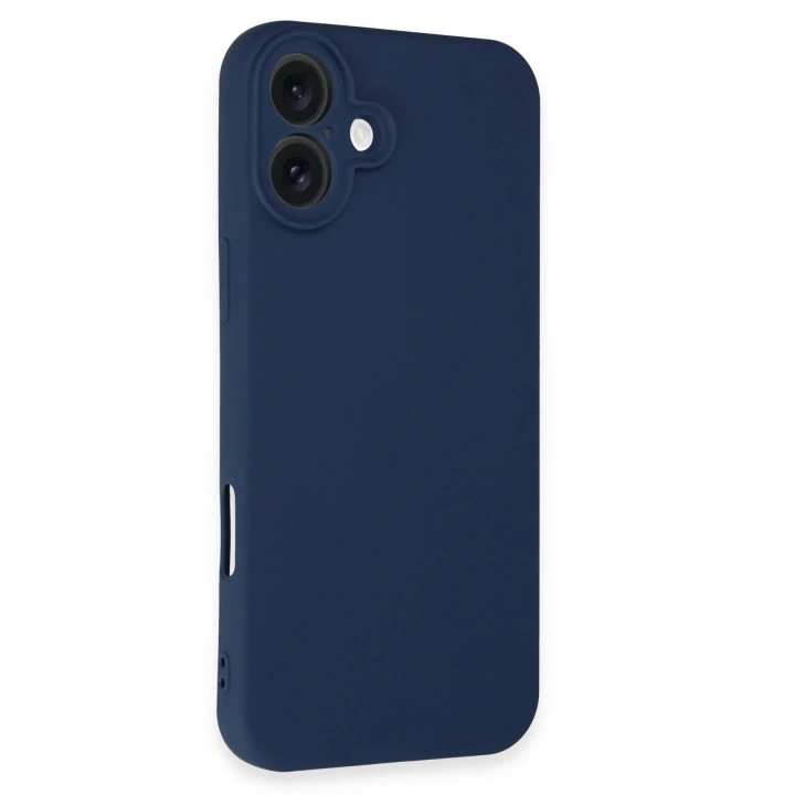 BFS  iPhone 16 Plus Kılıf First Silikon - Lacivert