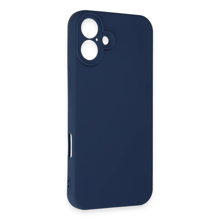 BFS  iPhone 16 Plus Kılıf First Silikon - Lacivert