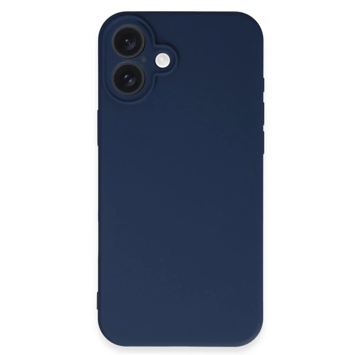 BFS  iPhone 16 Plus Kılıf First Silikon - Lacivert
