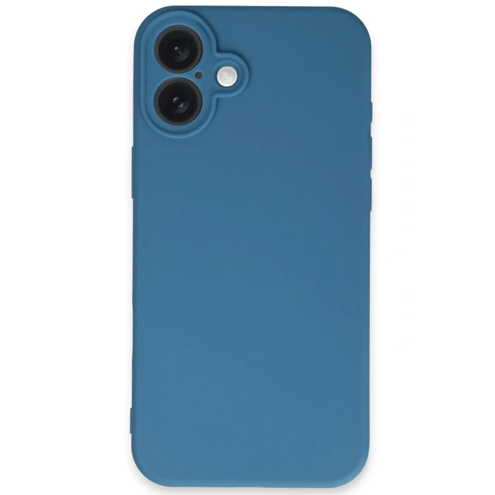BFS  iPhone 16 Plus Kılıf First Silikon - Mavi