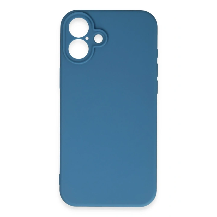 BFS  iPhone 16 Plus Kılıf First Silikon - Mavi