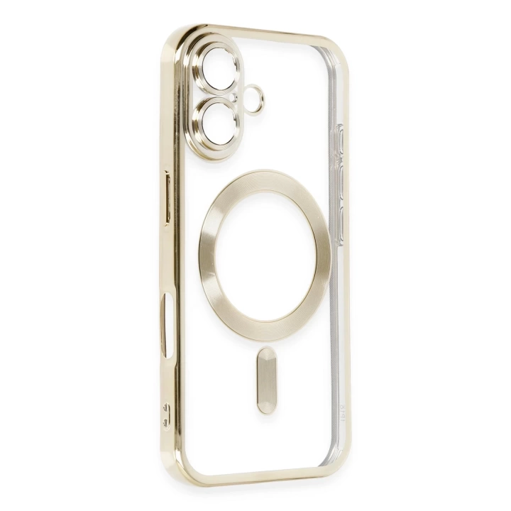 BFS iPhone 16 Plus Kılıf Kross Magneticsafe Kapak - Gold