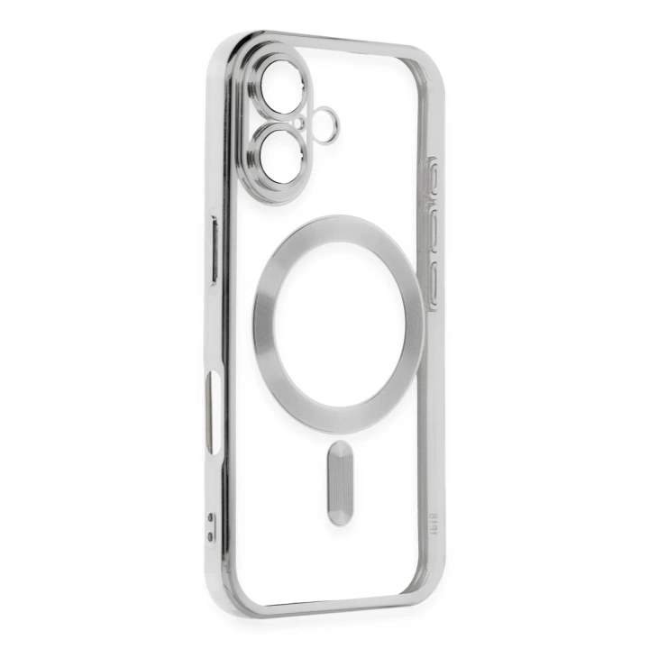 BFS  iPhone 16 Plus Kılıf Kross Magneticsafe Kapak - Gümüş