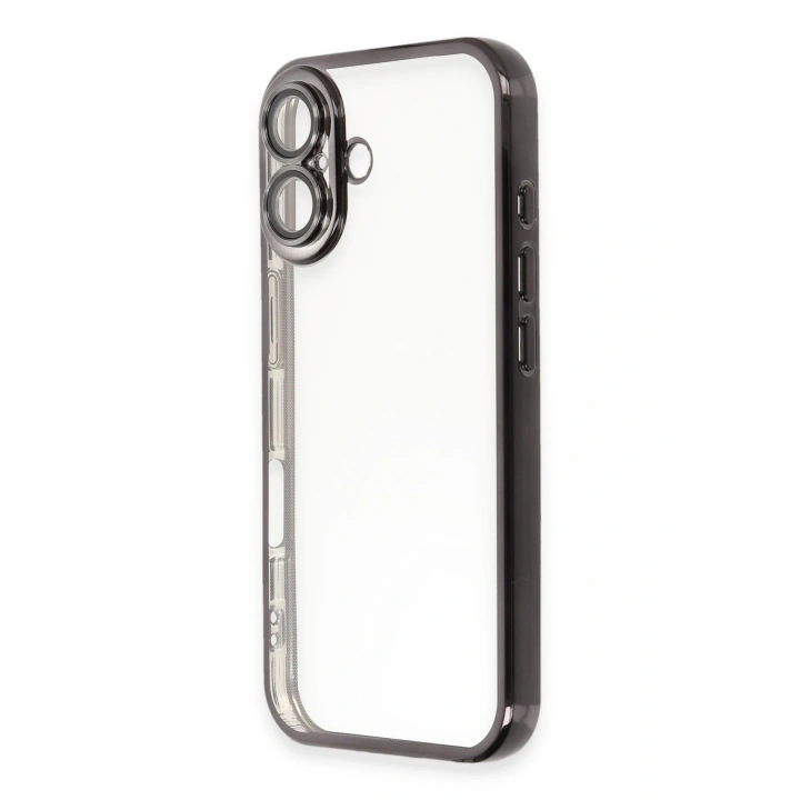 BFS  iPhone 16 Plus Kılıf  Lensli Silikon - Siyah