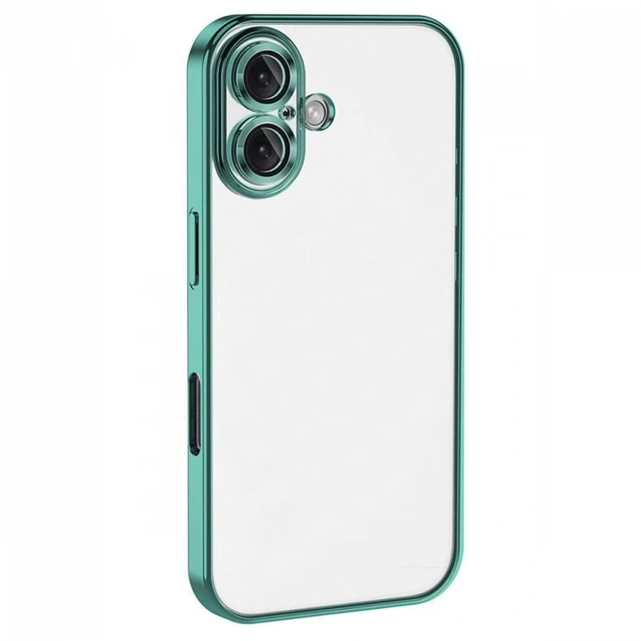 BFS  iPhone 16 Plus Kılıf  Lensli Silikon - Turkuaz