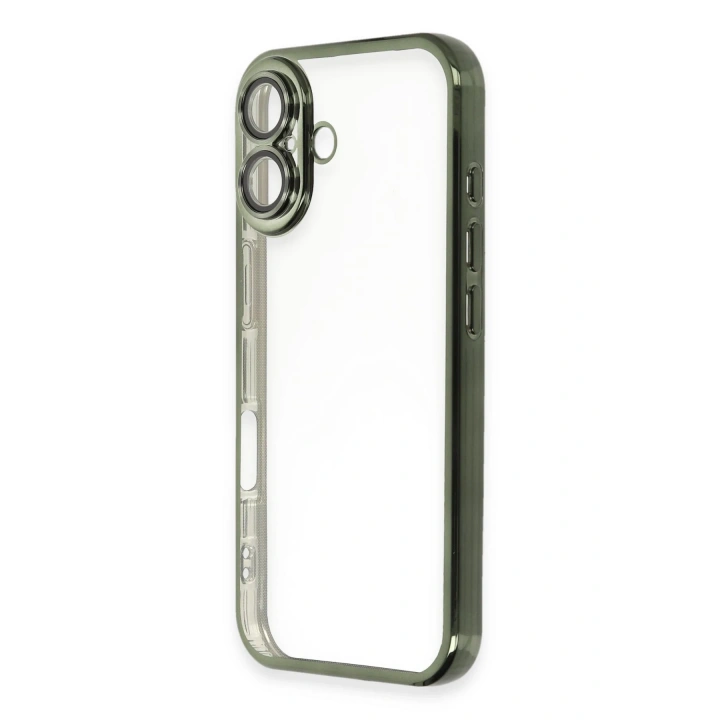 BFS  iPhone 16 Plus Kılıf  Lensli Silikon - Yeşil