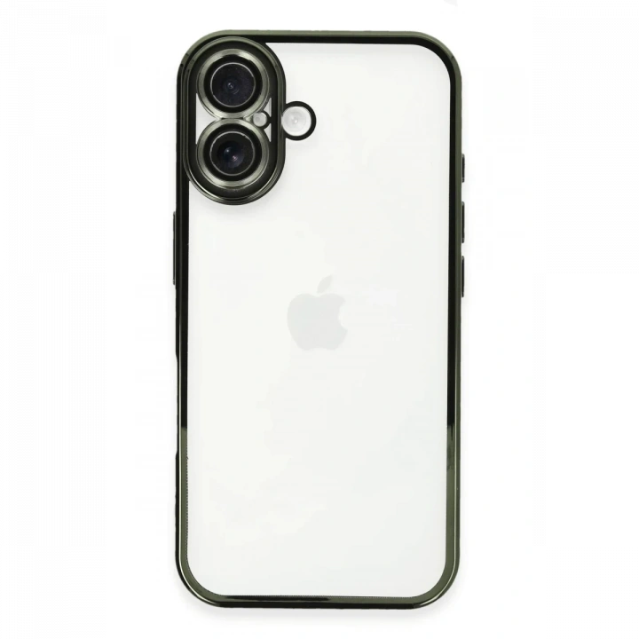 BFS  iPhone 16 Plus Kılıf  Lensli Silikon - Yeşil