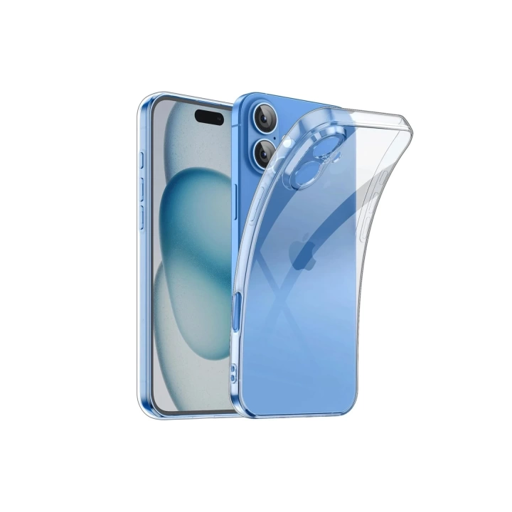 BFS  iPhone 16 Plus Kılıf Lüx Şeffaf Silikon