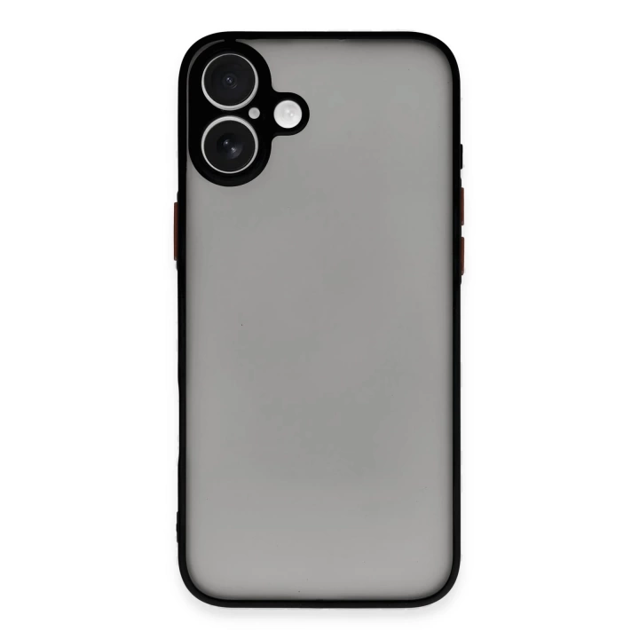 BFS  iPhone 16 Plus Kılıf Montreal Silikon Kapak - Siyah