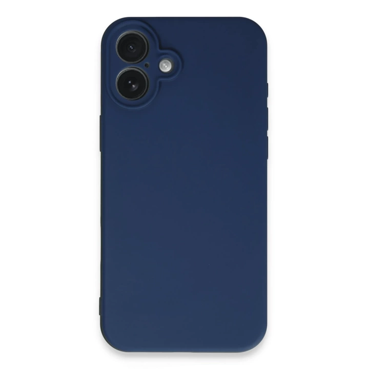 BFS  iPhone 16 Plus Kılıf Nano içi Kadife Silikon - Lacivert