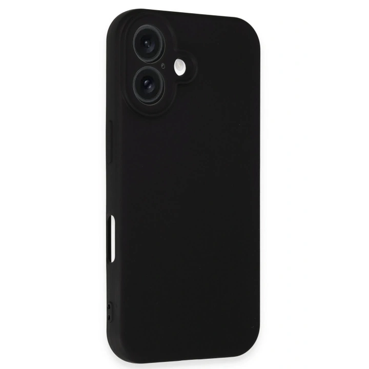 BFS  iPhone 16 Plus Kılıf Nano içi Kadife Silikon - Siyah