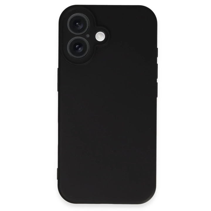 BFS  iPhone 16 Plus Kılıf Nano içi Kadife Silikon - Siyah