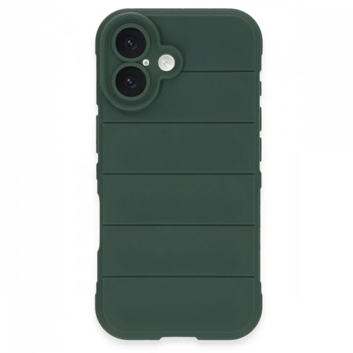 BFS  iPhone 16 Plus Kılıf Optimum Silikon - Koyu Yeşil