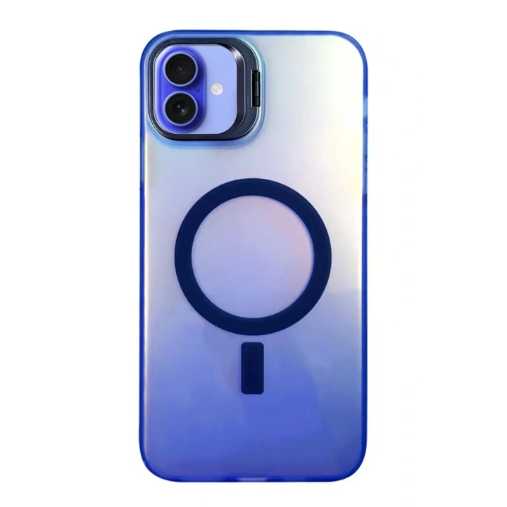 BFS  iPhone 16 Plus Kılıf Primera Magsafe Standlı Kapak - Lacivert