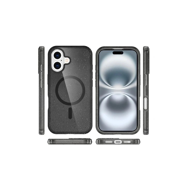 BFS  iPhone 16 Plus Kılıf Star Magsafe Kapak - Siyah