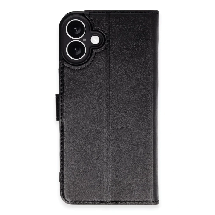 BFS  iPhone 16 Plus Kılıf Trend S Plus Kapaklı Kılıf - Siyah