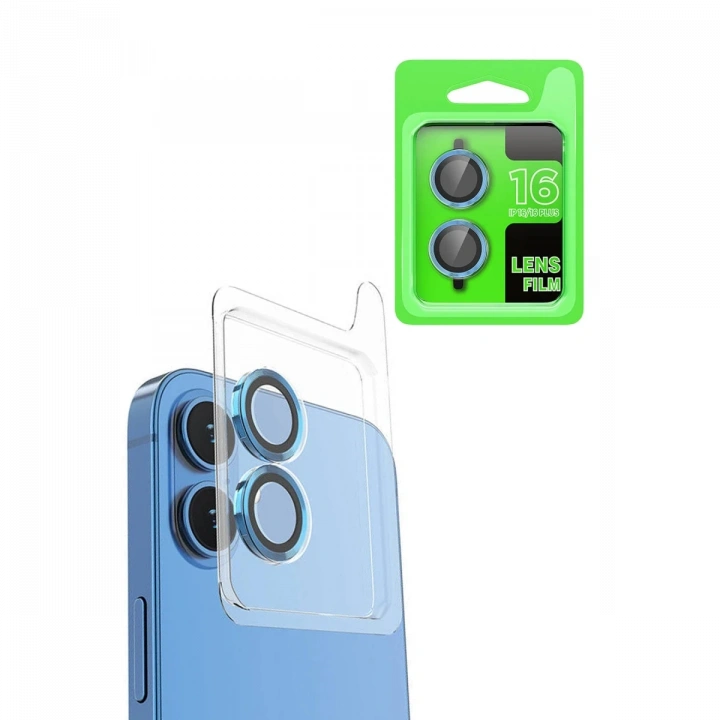 BFS  iPhone 16 Plus Raze Metal Kamera Lens - Lacivert