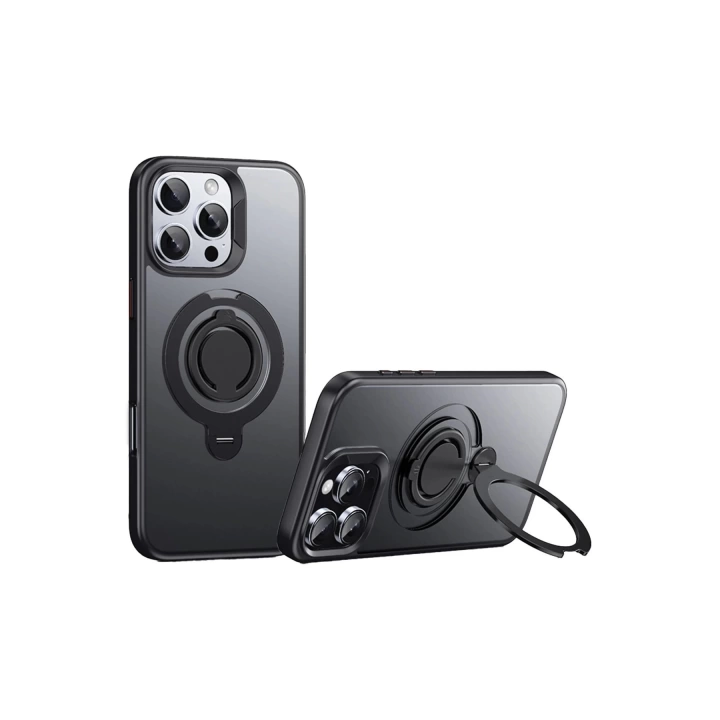 BFS  iPhone 16 Pro Avatar 360 Dönen Magsafe Kapak - Siyah