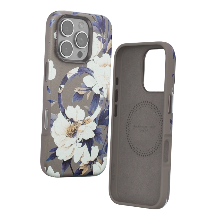 BFS  iPhone 16 Pro Flower Series Magsafe Kapak - Gri