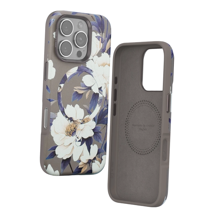 BFS  iPhone 16 Pro Flower Series Magsafe Kapak - Gri