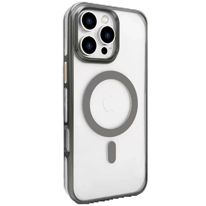 BFS  iPhone 16 Pro Gleam PC Sert Magsafe Kılıf - Titan Gri
