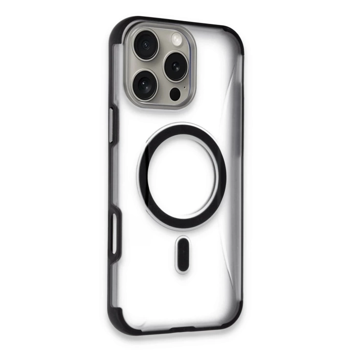 BFS  iPhone 16 Pro Hilton Magsafe Kapak - Siyah