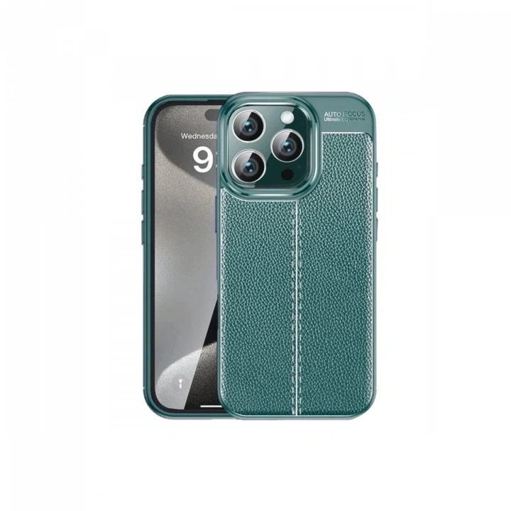 BFS  iPhone 16 Pro Kılıf Auto Focus Kapak - Koyu Yeşil