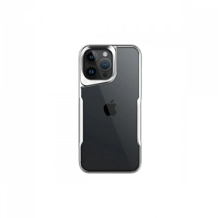 BFS  iPhone 16 Pro Kılıf Boyi Silikon Kapak - Gümüş