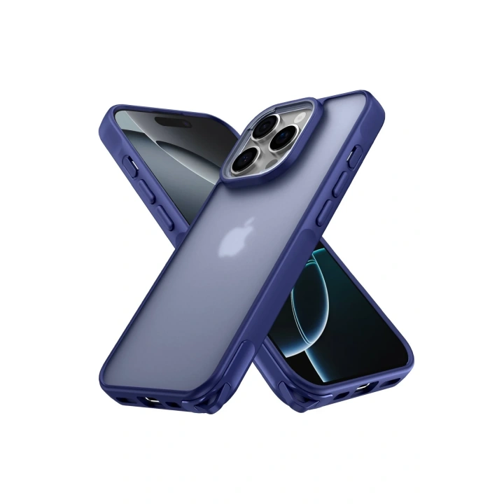 BFS  iPhone 16 Pro Kılıf Elegant Kapak - Lacivert