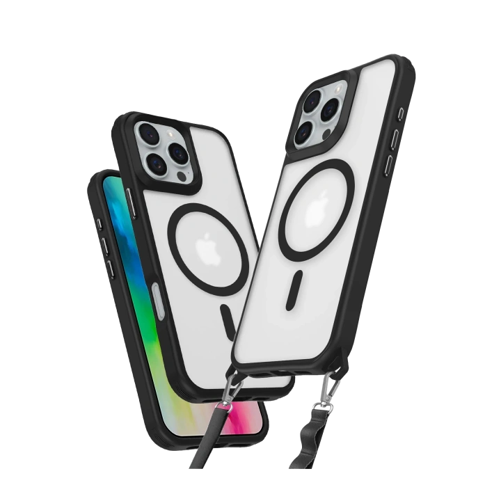 BFS  iPhone 16 Pro Kılıf Enka Magsafe Silikon Kılıf - Siyah