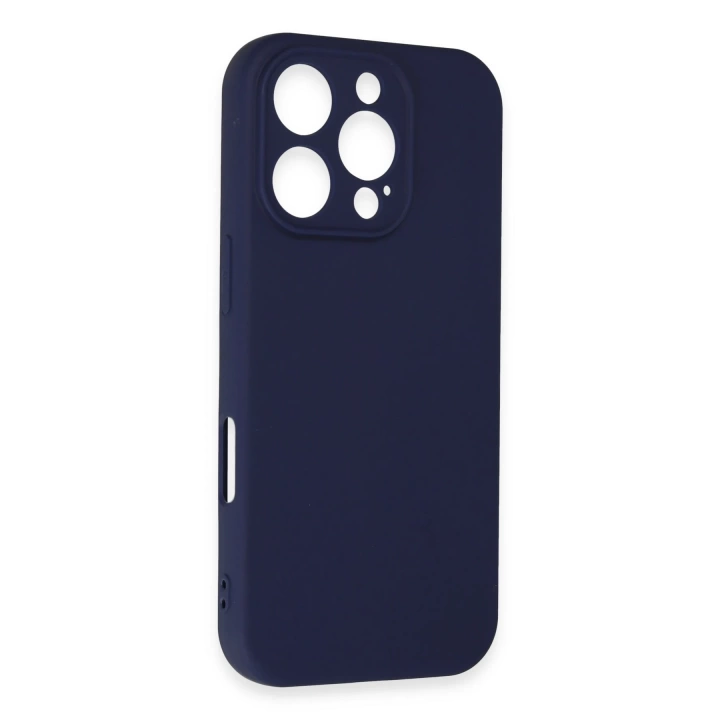 BFS  iPhone 16 Pro Kılıf First Silikon - Lacivert