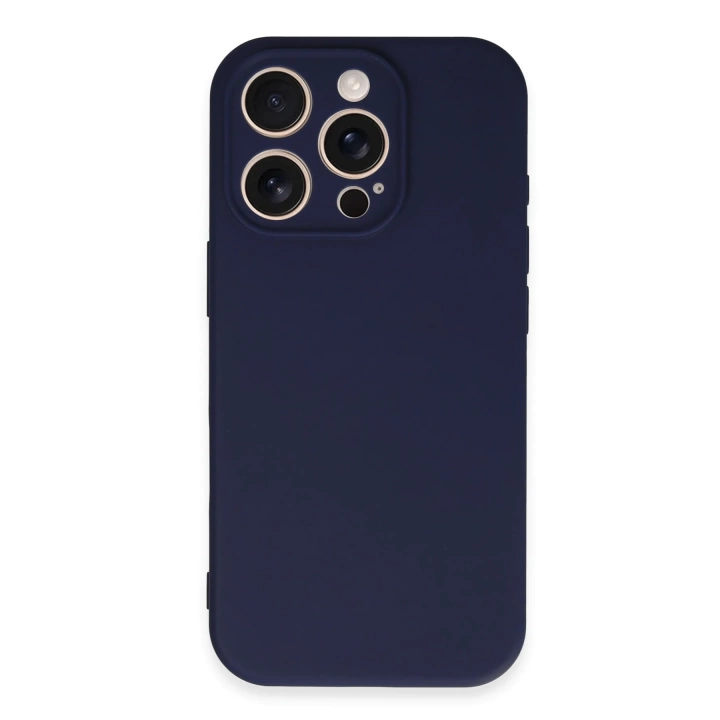 BFS  iPhone 16 Pro Kılıf First Silikon - Lacivert